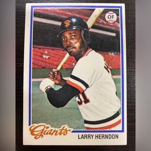 1978 Topps LARRY HERNDON San Francisco Giants #512